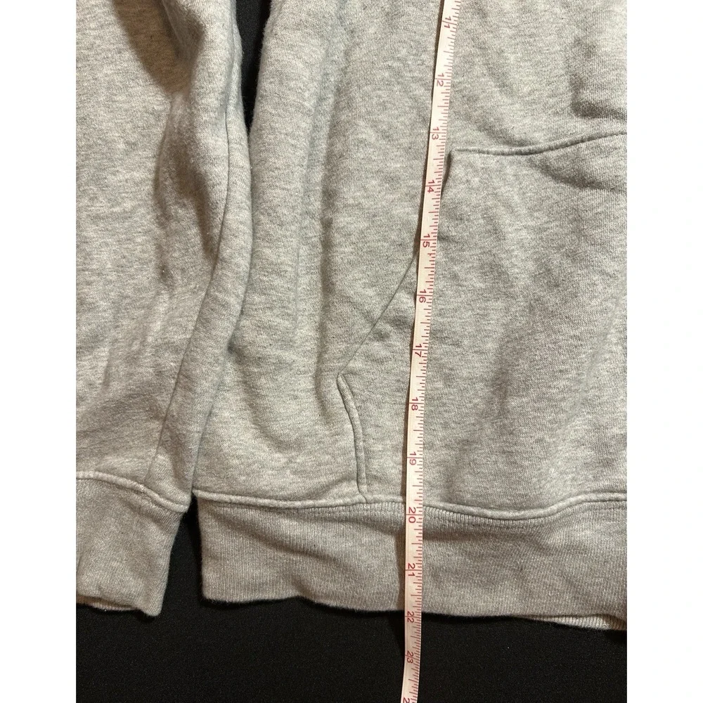 Gap Kids Boys Gray XXL Full Zip Logo Fleece Hoodie Sweatshirt Pockets